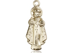 [0824GF] 14kt Gold Filled Infant of Prague Medal