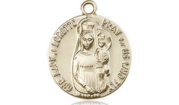 [0826PLGF] 14kt Gold Filled Our Lady of Loretto Medal