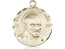 [0830GF] 14kt Gold Filled Saint Vincent de Paul Medal