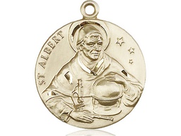 [0832GF] 14kt Gold Filled Saint Albert the Great Medal