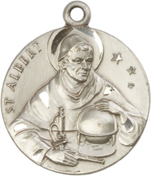 [0832SS] Sterling Silver Saint Albert the Great Medal