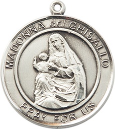 [7203RDSS] Sterling Silver Madonna del Ghisallo Medal