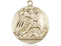 [0840GF] 14kt Gold Filled Saint Michael the Archangel Medal
