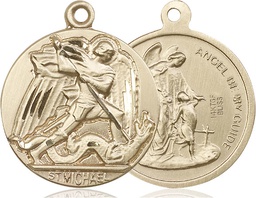 [0841GF] 14kt Gold Filled Saint Michael the Archangel Medal