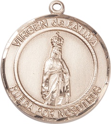 [7205RDSPGF] 14kt Gold Filled Virgen de Fatima Medal