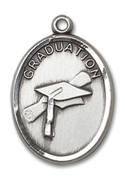 [0872SS] Sterling Silver Graduation Medal