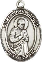 [7212SS] Sterling Silver Saint Isaac Jogues Medal