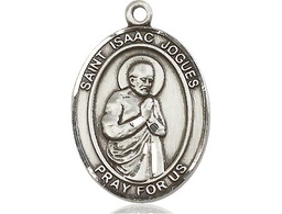 [7212SS] Sterling Silver Saint Isaac Jogues Medal