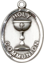 [0876SS] Sterling Silver Holy Communion Medal