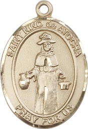 [7214GF] 14kt Gold Filled Nino de Atocha Medal