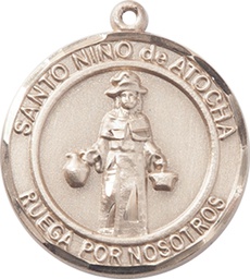 [7214RDSPGF] 14kt Gold Filled Nino de Atocha Medal