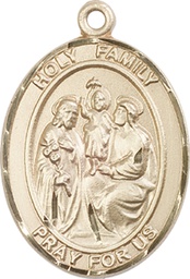 [7218GF] 14kt Gold Filled Holy Family Medal