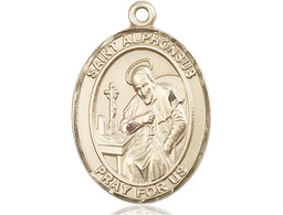 [7221GF] 14kt Gold Filled Saint Alphonsus Medal