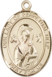 [7222GF] 14kt Gold Filled Our Lady of Perpetual Help Medal