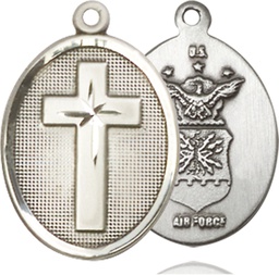 [0883SS1] Sterling Silver Cross Air Force Medal
