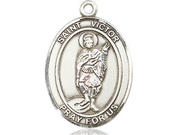 [7223SS] Sterling Silver Saint Victor of Marseilles Medal