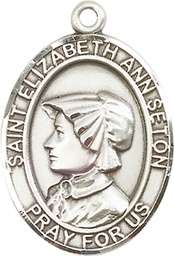 [7224SS] Sterling Silver Saint Elizabeth Ann Seton Medal