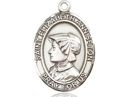 [7224SS] Sterling Silver Saint Elizabeth Ann Seton Medal