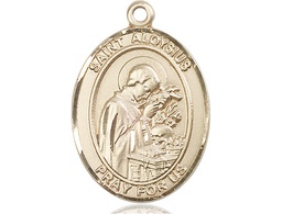[7225GF] 14kt Gold Filled Saint Aloysius Gonzaga Medal