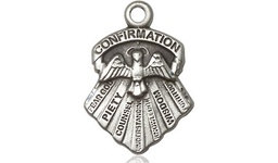 [0886SS] Sterling Silver Seven Gifts Medal