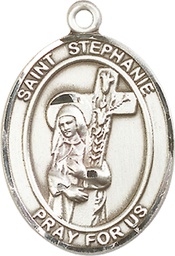 [7228SS] Sterling Silver Saint Stephanie Medal