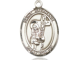 [7228SS] Sterling Silver Saint Stephanie Medal