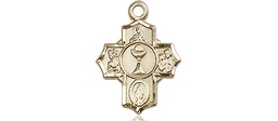 [0890GF] 14kt Gold Filled Communion 5-Way Medal