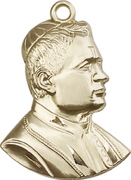 [0897GF] 14kt Gold Filled Saint Pius X Medal