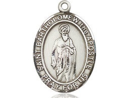 [7238SS] Sterling Silver Saint Bartholomew the Apostle Medal