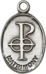 [0969SS] Sterling Silver Matrimony Medal