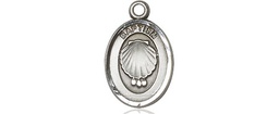 [0974SS] Sterling Silver Baptism Medal