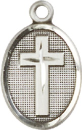 [0983SS] Sterling Silver Cross Medal