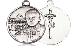 [1003SS] Sterling Silver Saint John Paul II Vatican Medal