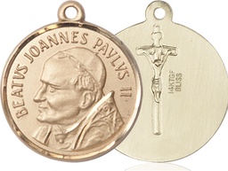 [1009GF] 14kt Gold Filled Saint John Paul II Medal