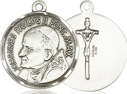 [1009SS] Sterling Silver Saint John Paul II Medal