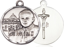 [1013SS] Sterling Silver Saint John Paul II Vatican Medal
