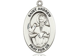 [11000SS] Sterling Silver Saint Andrew the Apostle Medal
