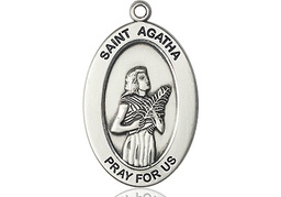 [11003SS] Sterling Silver Saint Agatha Medal