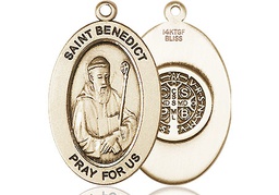 [11008GF] 14kt Gold Filled Saint Benedict Medal