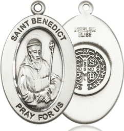 [11008SS] Sterling Silver Saint Benedict Medal