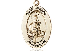 [11042GF] 14kt Gold Filled Saint Gerard Majella Medal