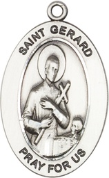 [11042SS] Sterling Silver Saint Gerard Majella Medal