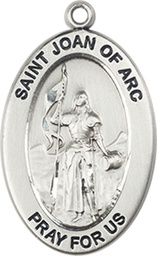 [11053SS] Sterling Silver Saint Joan of Arc Medal