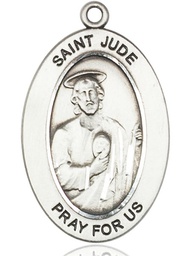 [11060SS] Sterling Silver Saint Jude Thaddeus Medal