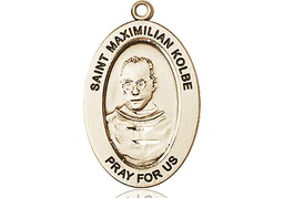 [11073GF] 14kt Gold Filled Saint Maximilian Kolbe Medal