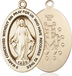 [11078GF] 14kt Gold Filled Miraculous Medal