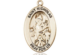 [11080GF] 14kt Gold Filled Saint Nicholas Medal