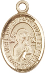[9222KT] 14kt Gold Our Lady of Perpetual Help Medal
