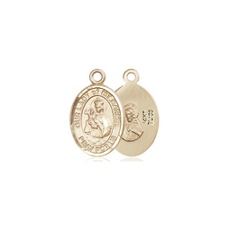 [9243KT] 14kt Gold Our Lady of Mount Carmel Medal