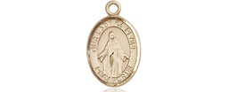 [9245KT] 14kt Gold Our Lady of Peace Medal